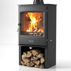 Henley Lincoln 5kW Wood Burning Stove With Log Box Grampian Stoves