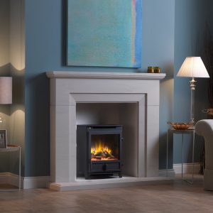 C&J Berrington Limestone Fireplace - Grampian Stoves