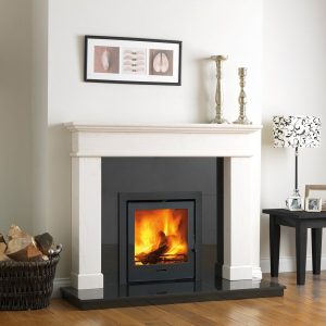 C&J Balmoral Limestone Fireplace - Grampian Stoves