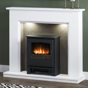 FLARE Collection by Be Modern Kingsbridge Timber Inglenook - Grampian Stoves