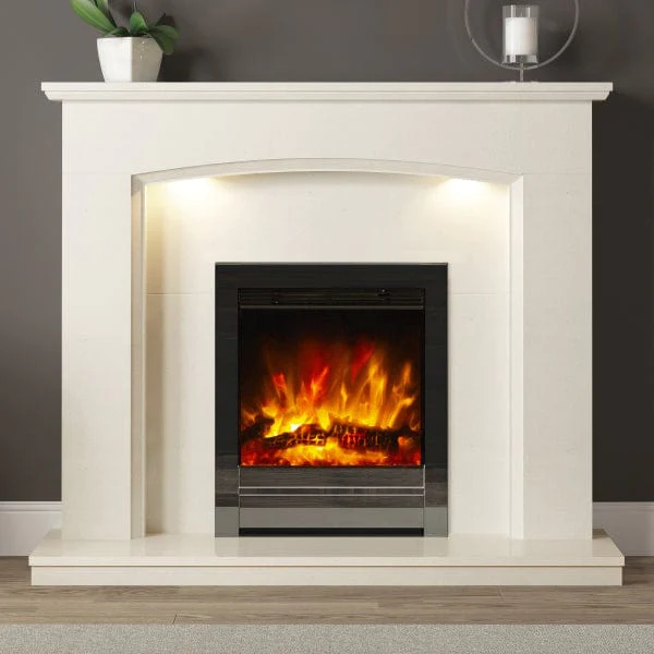 FLARE Collection by Be Modern Emelia Marble Fireplace - Grampian Stoves Grampian Stoves