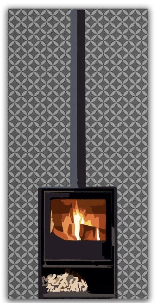 Circle Leaf Dark Heatshield - Grampian Stoves