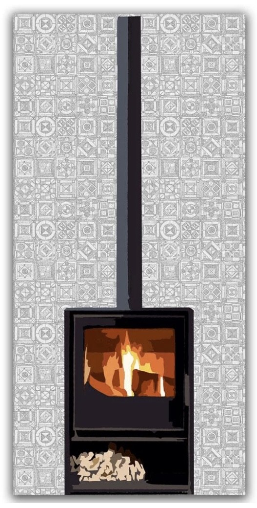 Doodle Block Heatshield - Grampian Stoves