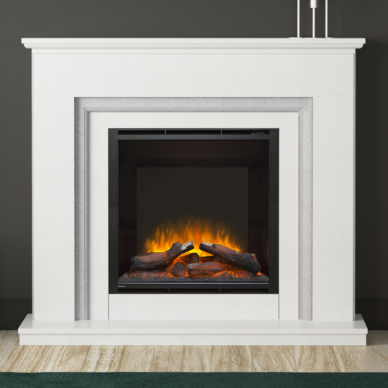 Embleton Marble Electric Fireplace Suite - Grampian Stoves