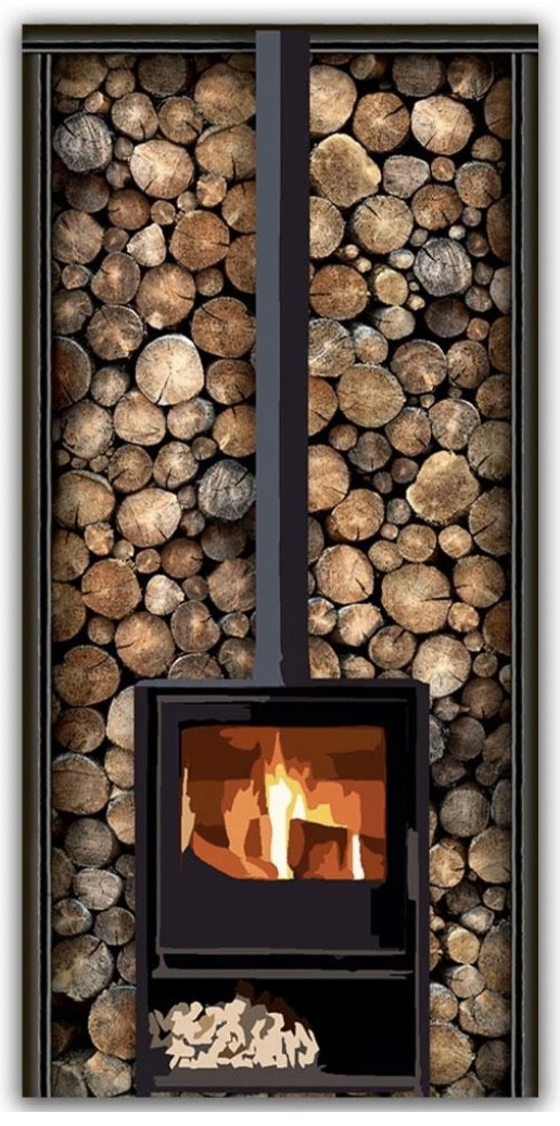 Wood Stack Heatshield - Grampian Stoves